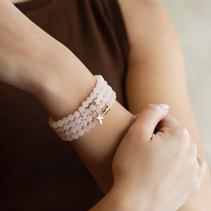 Symbolic Stone Bracelets with Cross Bracelet Lenny and Eva 