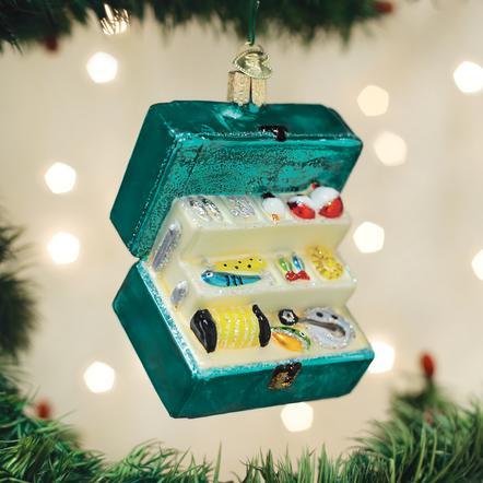 Tackle Box Ornament Ornament Old World Country 