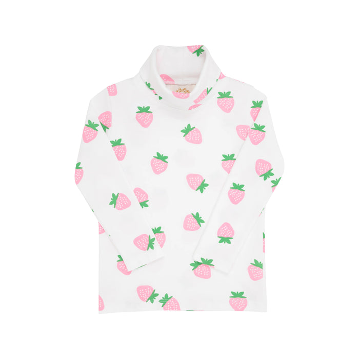 Tatum's Turtleneck & Onesie - Sanibel Strawberry Girl Shirt Beaufort Bonnet 