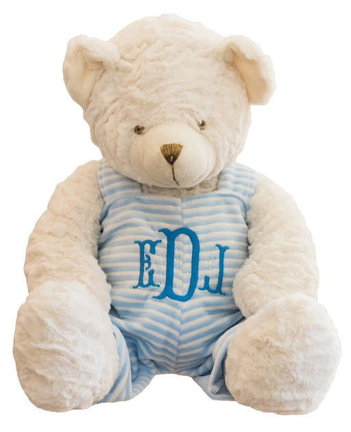 Teddy Bear with Overalls Teddy Bears Birchwood Trading Blue