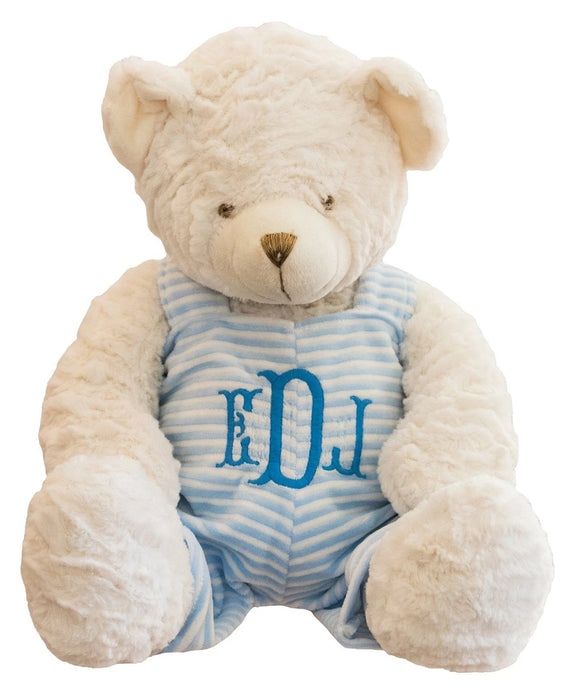 Teddy Bear with Overalls Teddy Bears Birchwood Trading Blue