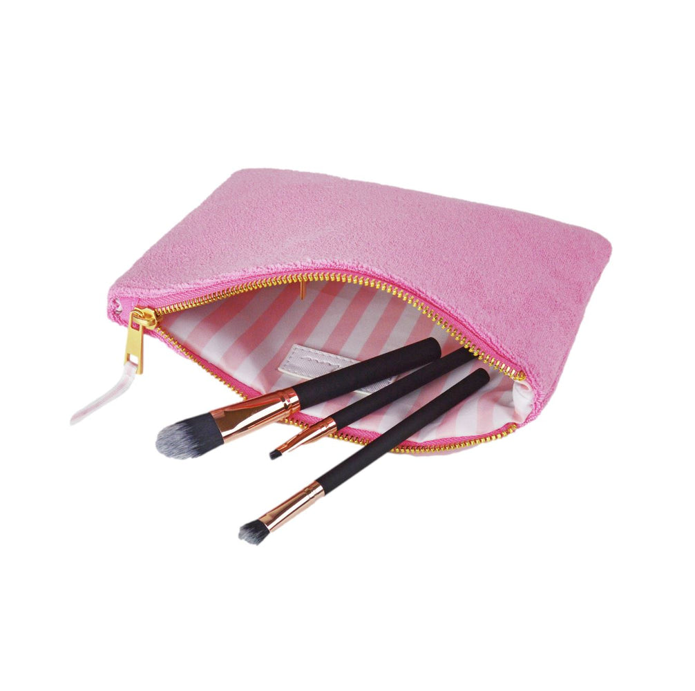 Terry Pouch - Pink Cosmetic/Accessories Bags 8 Oak Lane 
