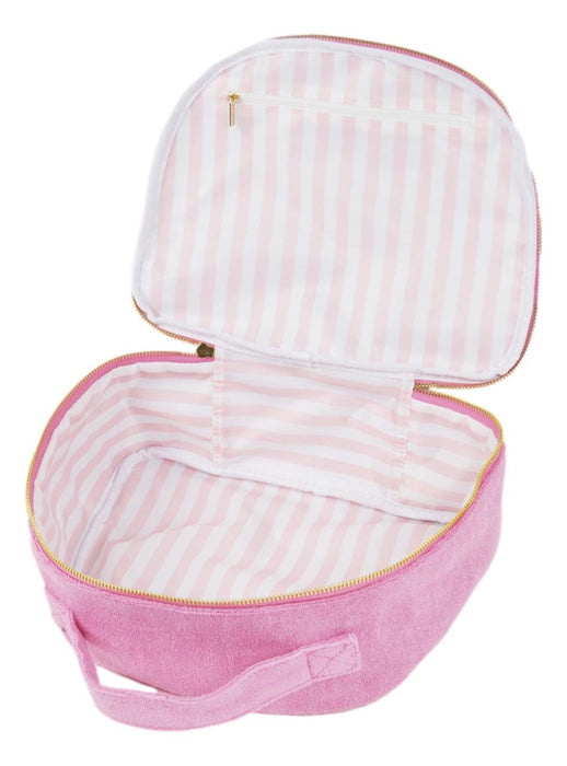 Terry Train Case - Pink Cosmetic/Accessories Bags 8 Oak Lane 