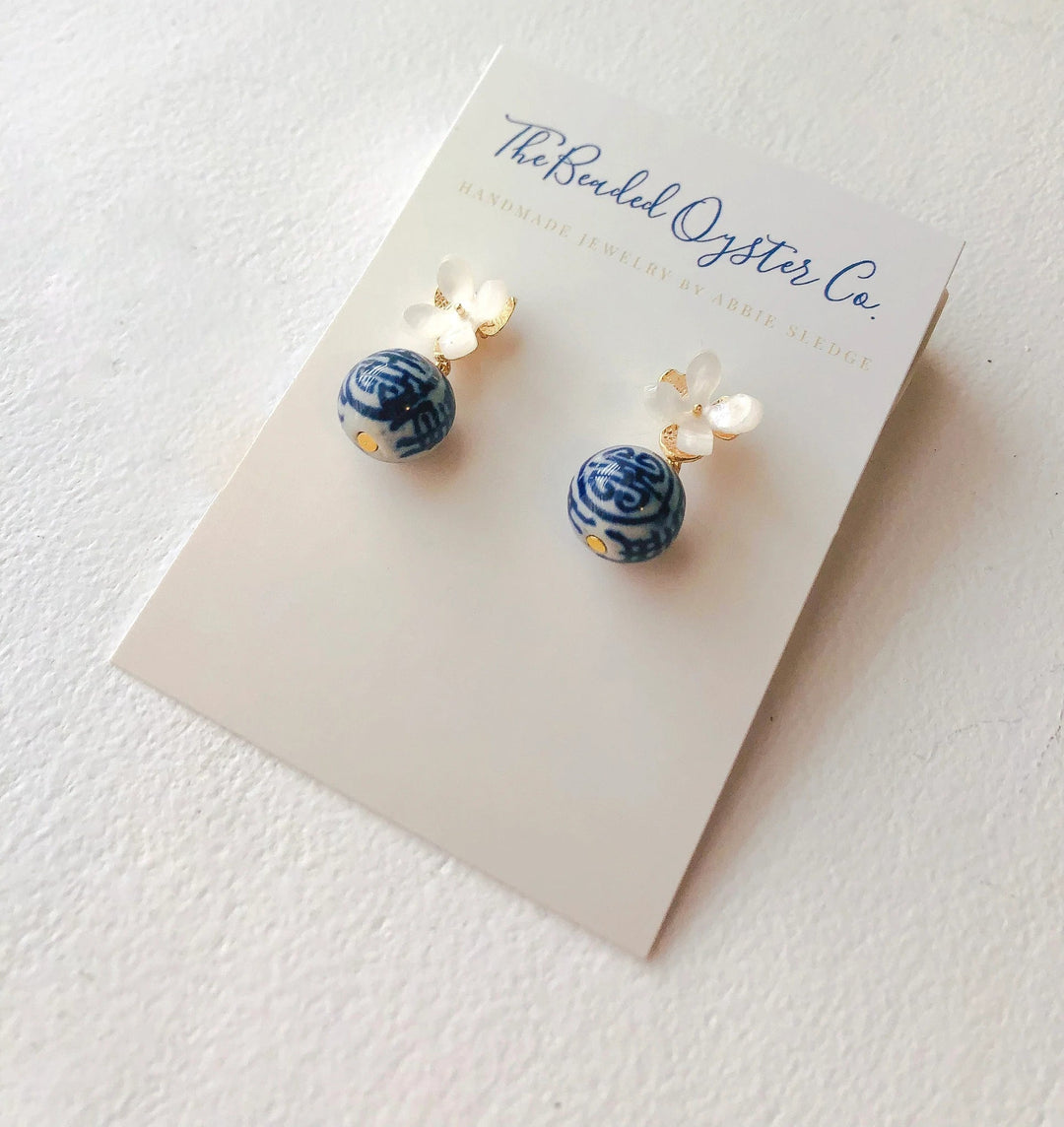 The Evelyn Earrings Earrings The Beaded Oyster 