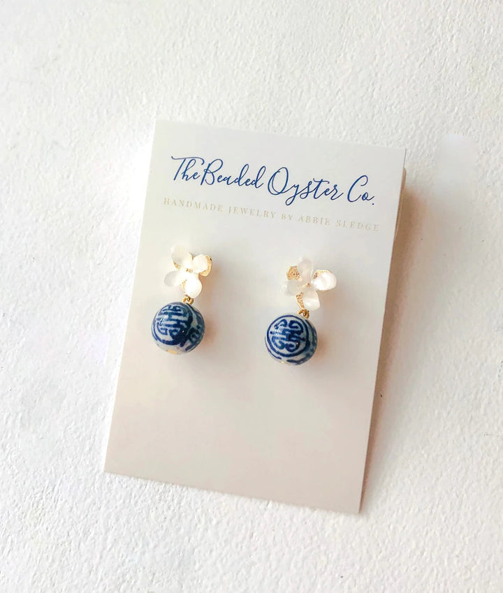 The Evelyn Earrings Earrings The Beaded Oyster 