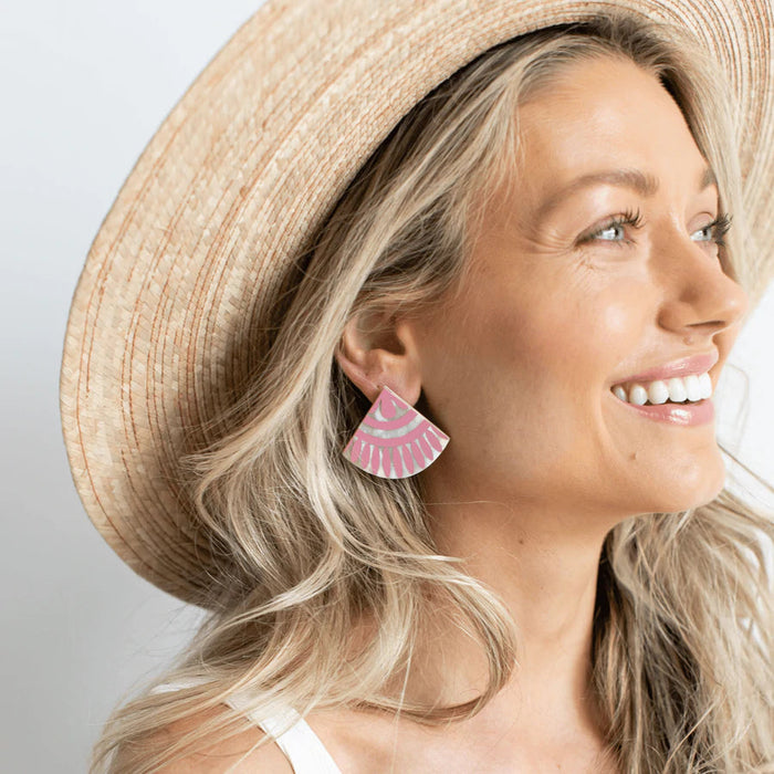 Tile Earrings - Blush Earrings Sunshine Tiendas 