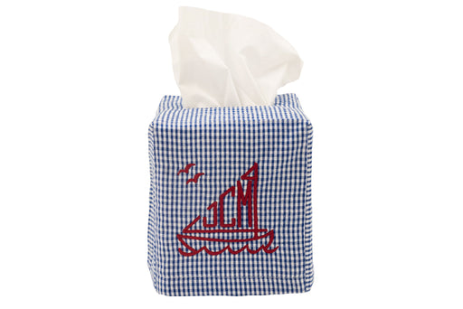 Tissue Box Cover Tissue Box Covers Royalty Collection Navy Gingham