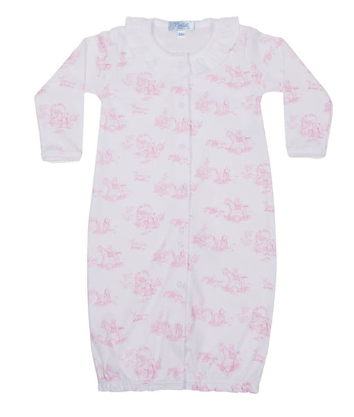 Toile Converter Gown Baby Gown Nella Pima Pink 