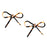Tortoise Bows Earrings Earrings St. Armands Designs Classic Brown 