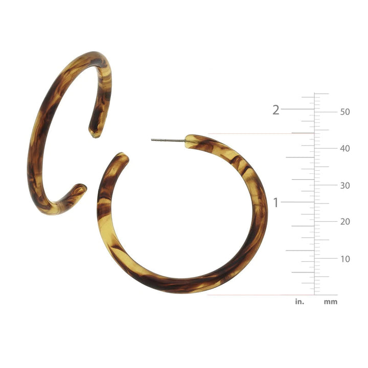 Tortoise Hoops Earrings Susan Shaw 