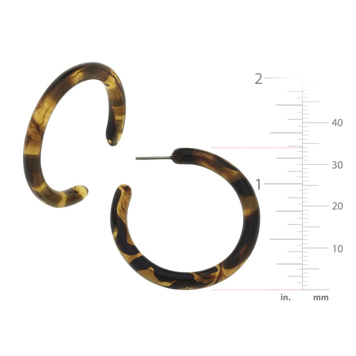 Tortoise Hoops Earrings Susan Shaw 