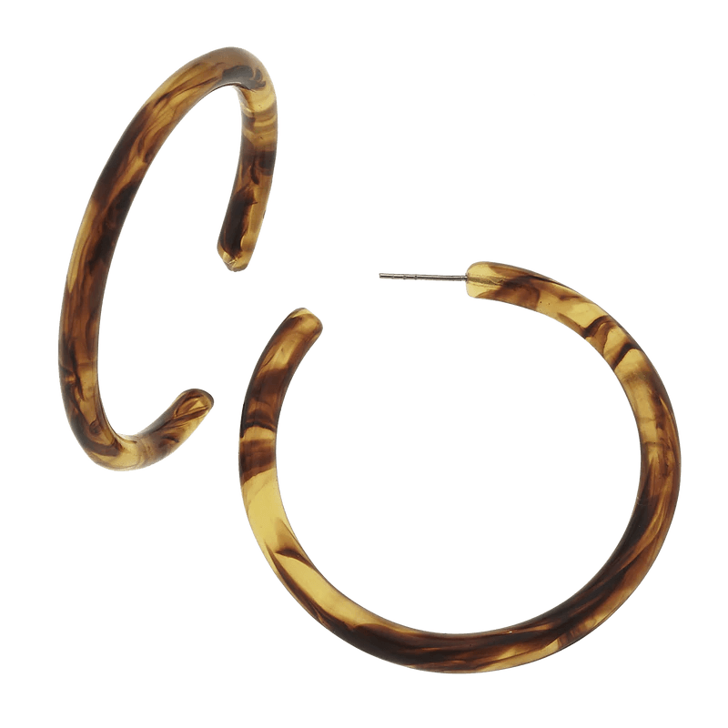Tortoise Hoops Earrings Susan Shaw Medium 