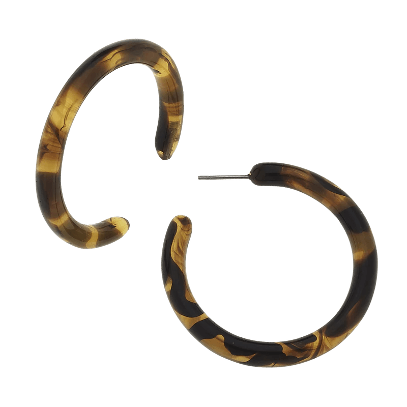 Tortoise Hoops Earrings Susan Shaw Small 