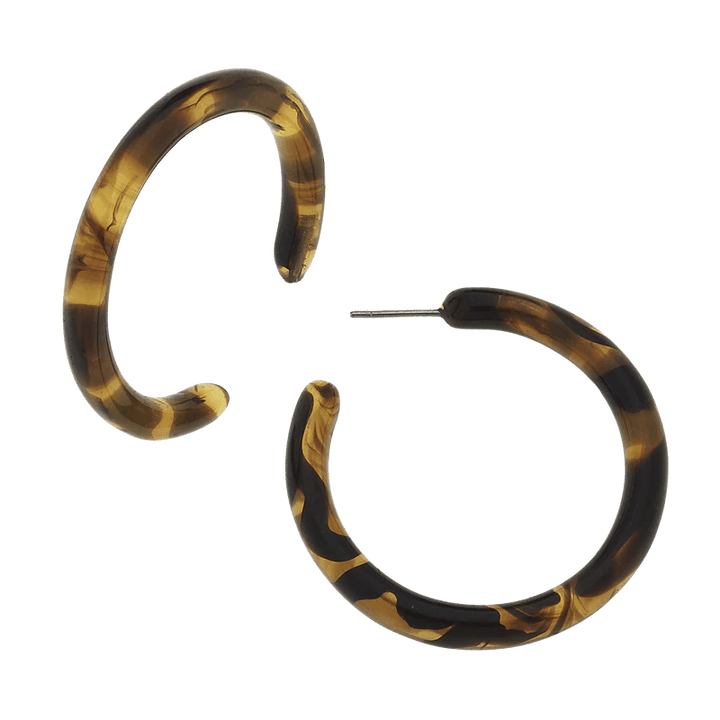 Tortoise Hoops Earrings Susan Shaw Small 