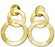 Tri-Circle Brushed EarringS Earrings Sheila Fajl 