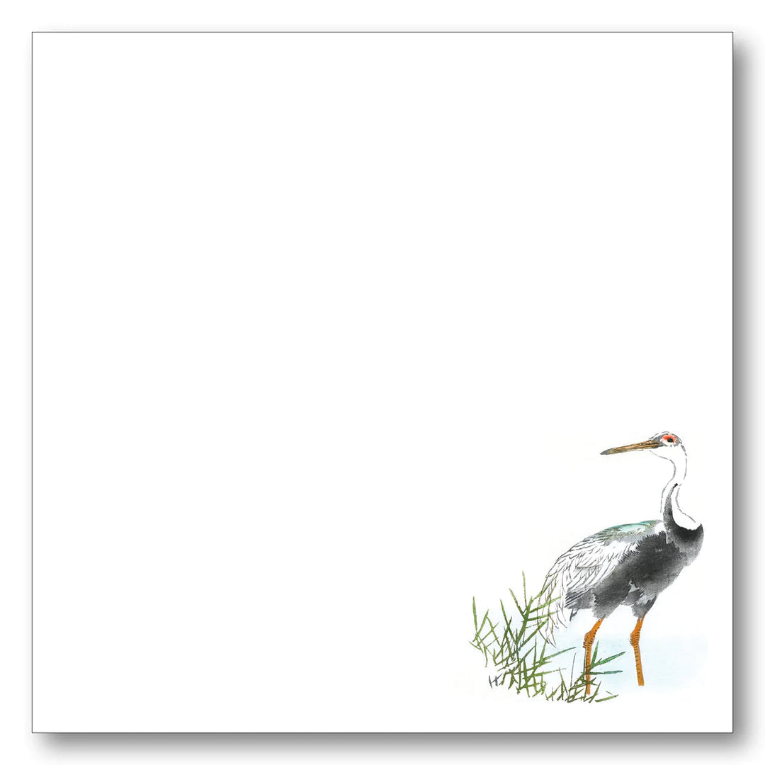 Tricolor Heron Note Block Stationery Maison de Papier 