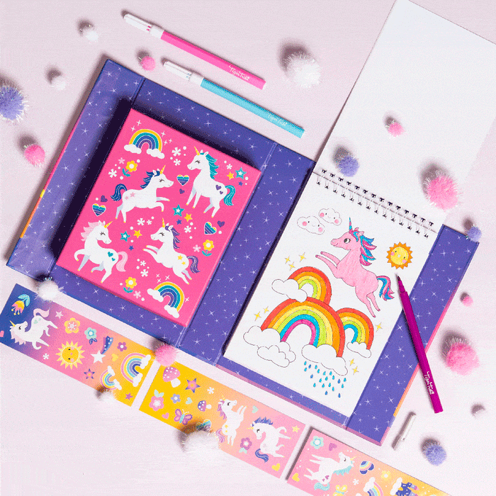Unicorn Magic Coloring Kit Artwork Schylling 