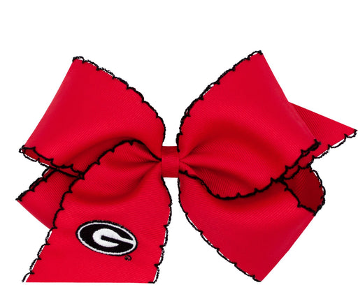 University of Georgia Moonstitch Bow - King Hair Bows WeeOnes 