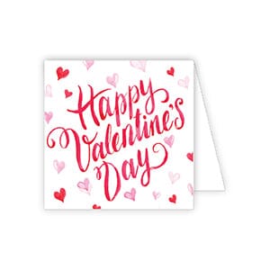 Valentines Enclosure Cards Gift Cards Rosanne Beck Happy Valentine's Day Red and Pink 