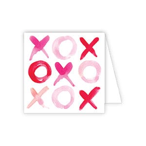 Valentines Enclosure Cards Gift Cards Rosanne Beck X's and O's Red and Pink 