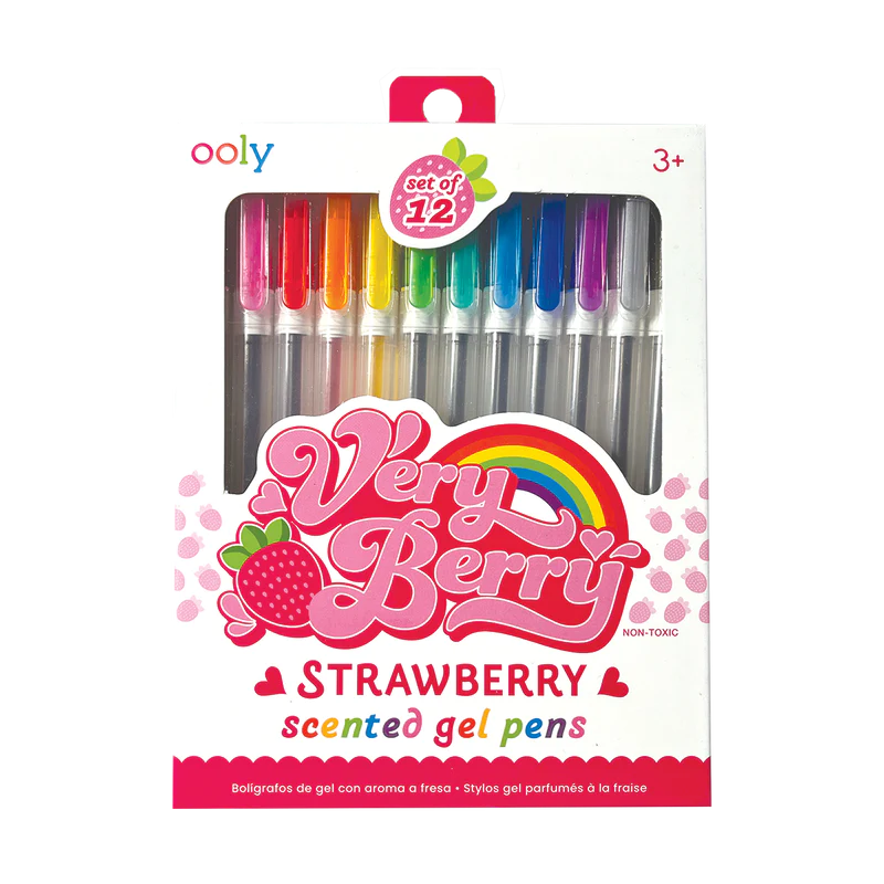 Very Berry Strawberries Scented Gel Pens Activity Toy Ooly 