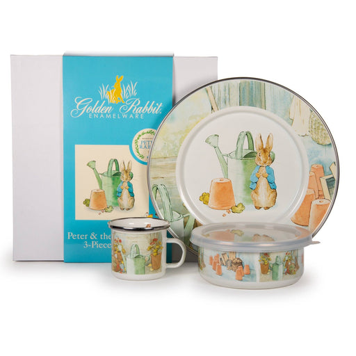 Watering Can Dish Set Dishes Golden Rabbit 
