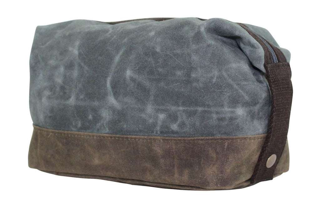 Waxed Unlined Dopp Kit Dopp Kits CB Station Slate 