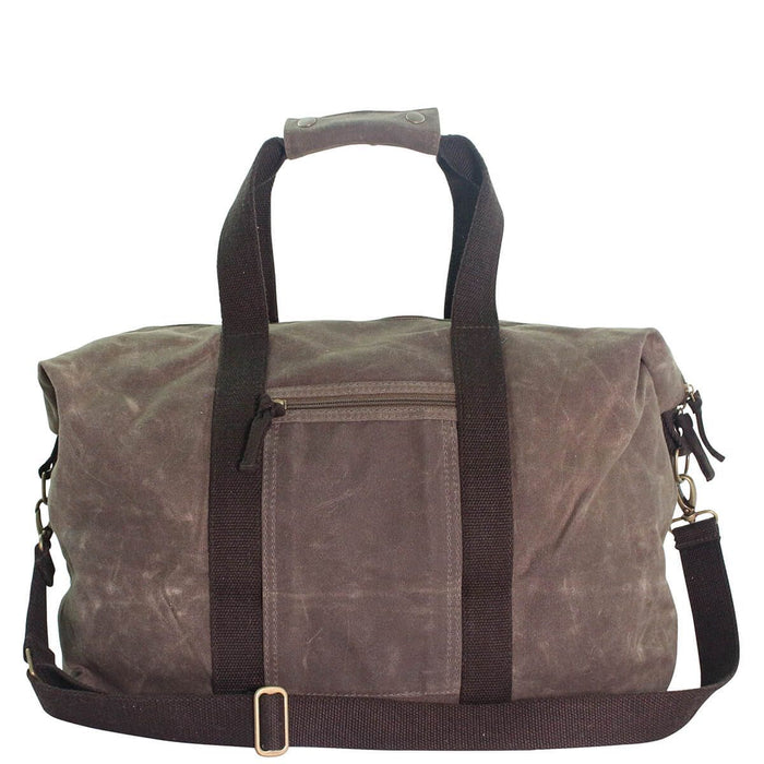 Waxed Weekender Duffles CB Station Olive with Khaki