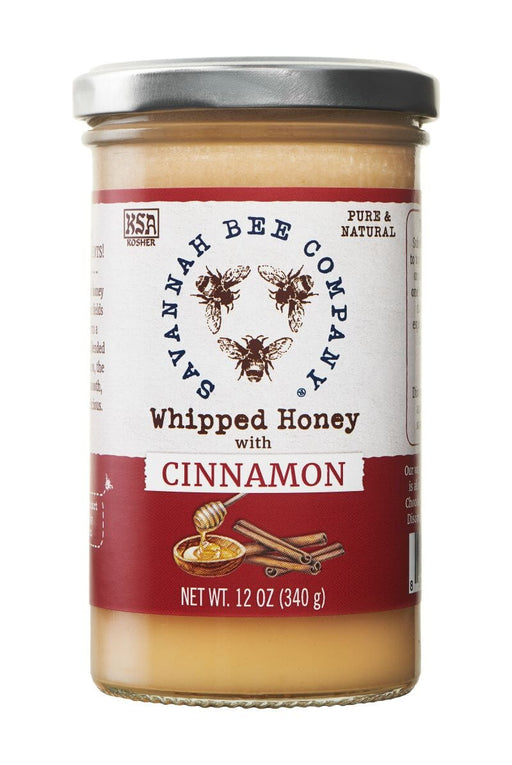Whipped Honey with Cinnamon 12oz Food Savannah Bee Company 