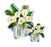 White Floral Acrylic Bloom Block - Large Home Decor Lauren Dunn 