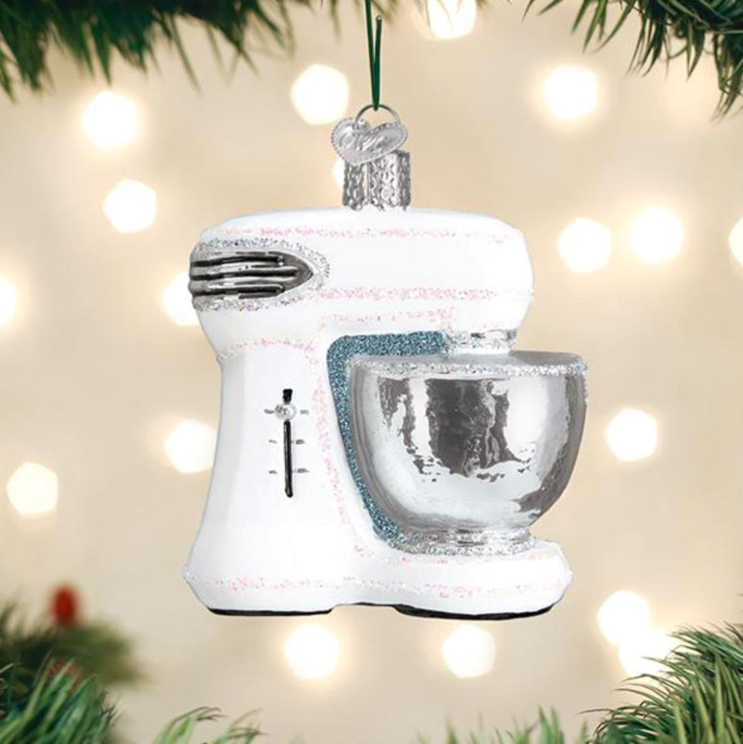 White Mixer Ornament Ornament Old World Christmas 