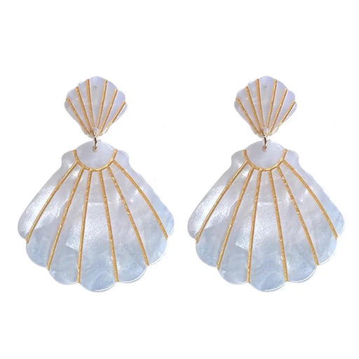 White Tortoise Shell Earrings Earrings St. Armands Designs 