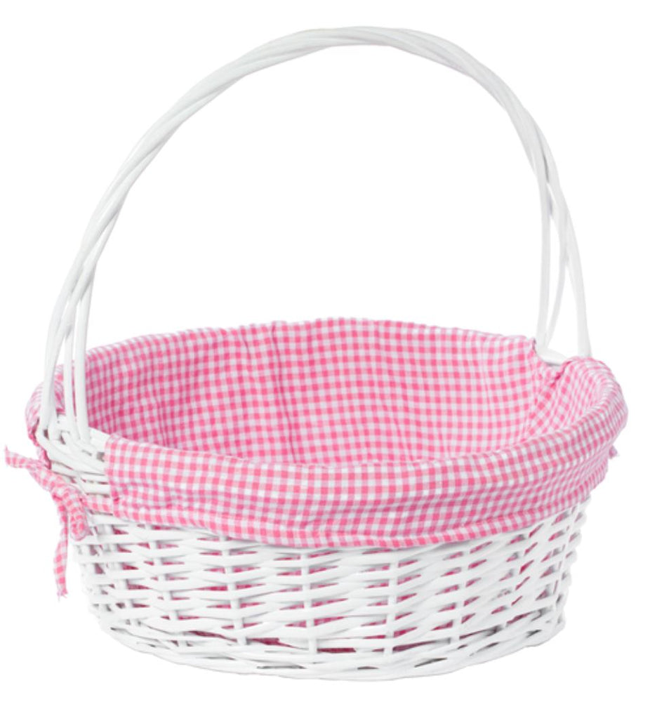 Willow Easter Basket Easter Basket Quickway Imports Pink 
