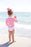 Winnie's Wave Spotter Swim Shirt - Hamptons Hot Pink Girl Bathing Suit Beaufort Bonnet 