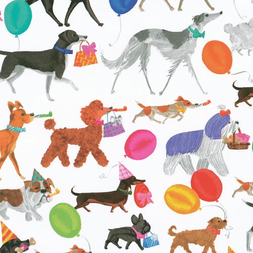 Winston and Friends Roll Wrap Wrapping Paper Caspari 