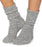 Womens Heathered Socks - Barefoot Dreams Socks Barefoot Dreams Graphite/White 