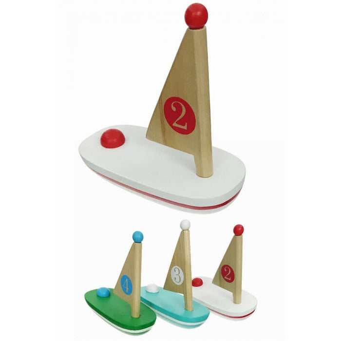 Wooden Floating Boats Mini Toys Jack Rabbit 2 