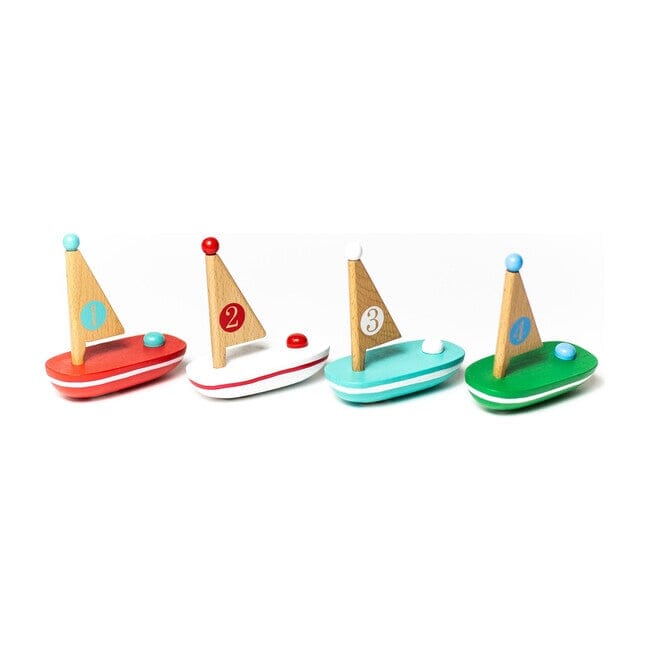 Wooden Floating Boats Mini Toys Jack Rabbit 4 