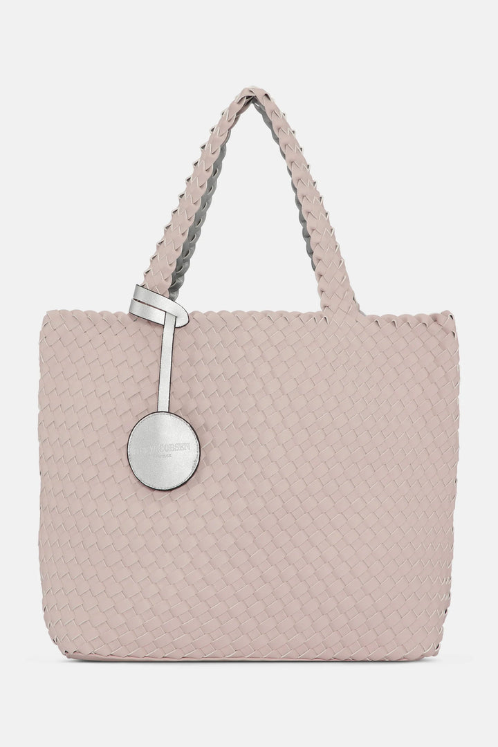 Woven Tote Bag - Rose Silver Bags and Totes Isle Jacobsen 