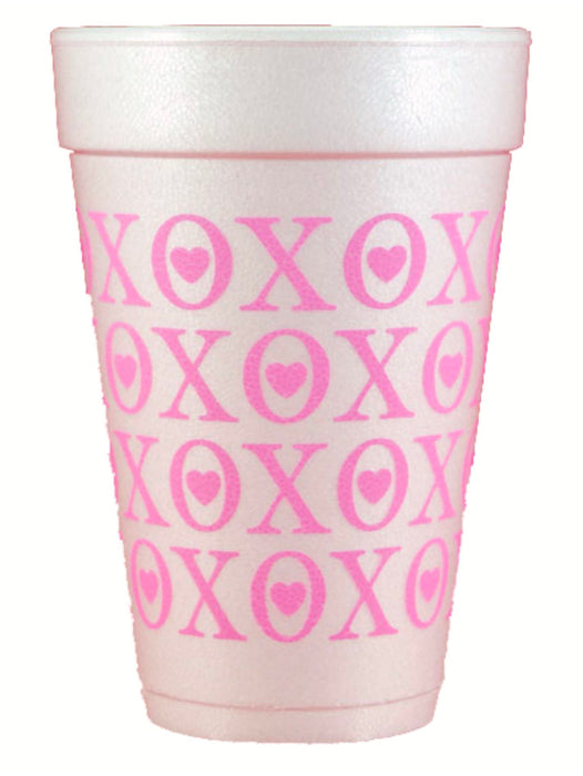 XOXO Valentine's Day Styro Cups Drinkware Print Appeal 