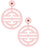 Zoey Acrylic Disc Earrings Earrings Lisi Lerch Light Pink 